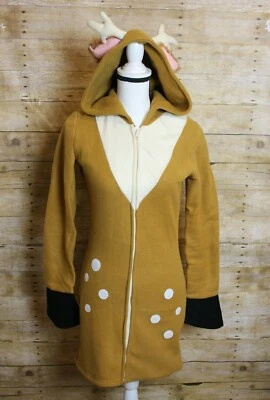 Spirit Halloween Acogedor Sexy Cervatillo Para Mujer Talla Mediana (8-10) Cremallera Una Pieza Capucha Foto 1 de 4