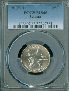2009 D GUAM QUARTER PCGS MS66 BUSINESS STRIKE * - Picture 1 of 2