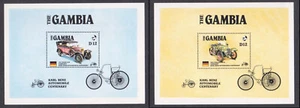 GAMBIA - 1986 KARL BENZ AUTOMOBILE CENTENARY / CLASSIC CARS - 2-MIN. SHEET MNH - Picture 1 of 4