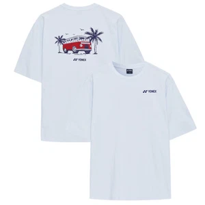 YONEX 24SS Unisex Tennis T-Shirts Sportswear Casual Top OverFit Blue 241TS042U - Picture 1 of 7