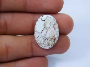 Pietra preziosa magnesite cabochon cavallo selvatico naturale sciolto per gioielli 25 ct. ME-7809 - Foto 1 di 4