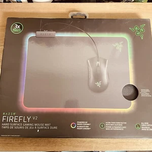 Razer Firefly V2 - Hard Surface Gaming Mouse Mat with Chroma NIB - Picture 1 of 3