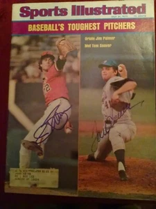 Jim Palmer HOF & Tom Seaver HOF hand signed 7/21/75 Sports Illustrated magazine  - Picture 1 of 6