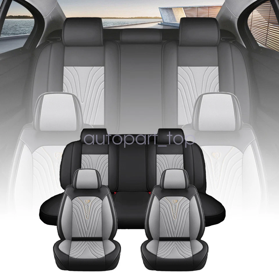 For Peugeot Partner Expert Manager Car Leather Seat Cover Set Waterproof 5-Seats - Изображение 1 из 4