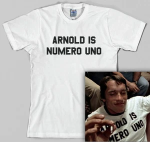 Camiseta Arnold Is Numero Uno Schwarzenegger ejercicio fitness músculos levantamiento de pesas - Imagen 1 de 7