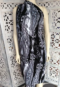 Schwarz Mehrfarbig Druck Stretch Stoff Kleidung Zum Selbermachen 60" breit Meterware - Bild 1 von 8