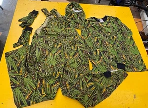 Palmettoflage Palmetto Camouflage hunting Camo Bib Overalls XL Vintage USA set - Picture 1 of 19
