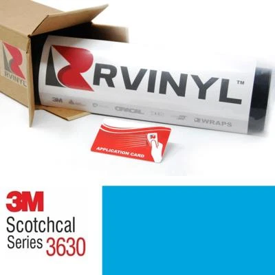 3M 3630 Scotchcal процесс синий 337 полупрозрачная виниловая пленка Craft знак лист рулон - Изображение 1 из 4
