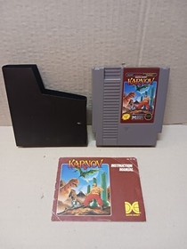 Karnov (Nintendo Nes) Dinosaur Warrior Data East AUTHENTIC w/Instruction Booklet