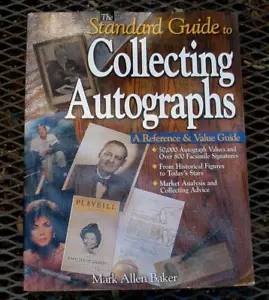 Vintage 1999 Standard Guide to COLLECTING AUTOGRAPHS Collector Reference Book - Picture 1 of 8