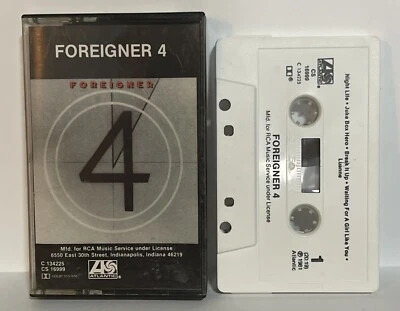 Foreigner 4 Atlantic Records 1981 Rare First Release Cassette Tape Nice! - Image 1 of 4