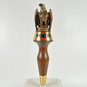 Vintage Michelob Bier mit goldfarbenem Adleraufsatz Holz 8,5" Bierzapfhahn Griff - Bild 1 von 10
