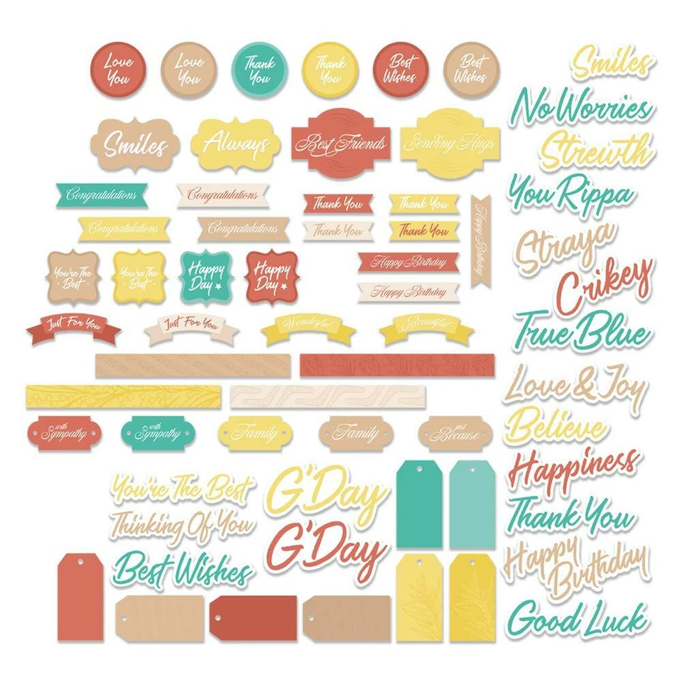 Couture Creations - Sweeping Plains die-cut sentiments set - image 1 of 1