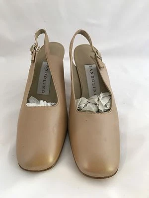 NWOT  Bandolino Women's Sling Back Champagne Heels 8B - Imagem 1 de 4