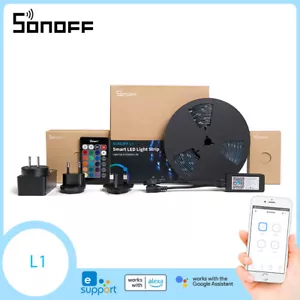 SONOFF L1 Smart LED Light Strip Neon Kit WIFI RGB Waterproof For Alexa Google - Picture 1 of 16