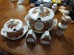 70er Jahre 8 teiliges Figgjo Flint Norwegen Set - Bild 1 von 12