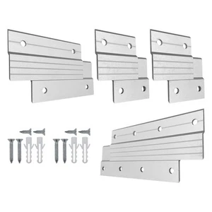 8 Piezas Colgador de Fotos Francés para Tacos, 2"/4"/6" Aluminio Z Colgador Montaje en Pared B... - Imagen 1 de 7