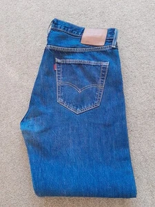 LEVI'S 501 Premium Jeans, Blue Denim Straight Leg Reg Fit W36 L30 - Bild 1 von 14