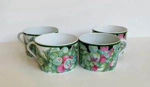 Set Of 4 LIMOGES VENDANGES PHILIPPE DESHOULIERES PATRICK FREY GRAPES Cups *READ! - Picture 1 of 7