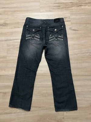 Pantalones de mezclilla de colección Y2K Xtreme Couture 36x28 holgados 9,25 pulgadas apertura de pierna grunge patinador para hombre Foto 1 de 4