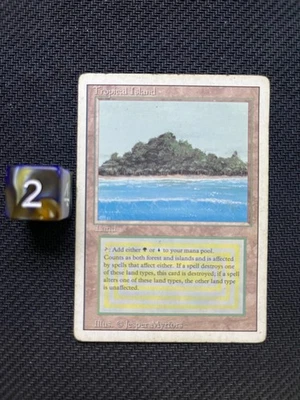 Tropical Island – Revised Edition – Dual Land – Vintage MTG –MP – 1994 - Image 1 of 2