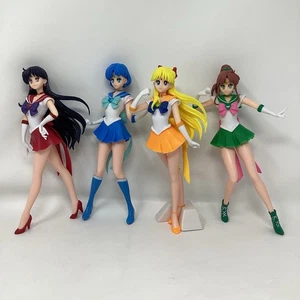 Juego de 4 figuras eternas Sailor Moon Mercurio Marte Júpiter Venus brillo y glamoures - Imagen 1 de 3