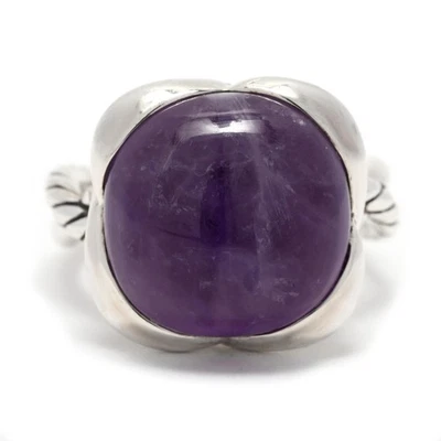 Anillo infinito amatista David Yurman 9,5 quilates, plata de ley, anillo, grande Foto 1 de 4