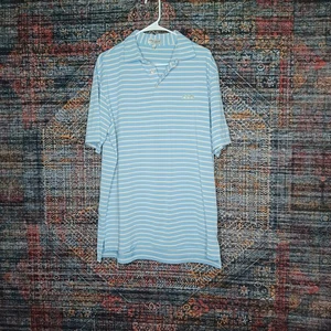 Peter Millar mens blue white gold Summer Comfort Desert Mountain golf L EUC - Picture 1 of 6