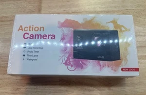 4K 30FPS 16 MP Action Camera Black NIB Wifi, Loop Recording, Water Proof - Picture 1 of 3