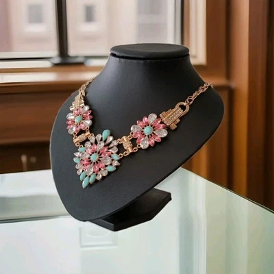 KETTE Modekette Blogger Collier goldfarben/Mehrfarbig Opulent Modeschmuck  - Bild 1 von 4