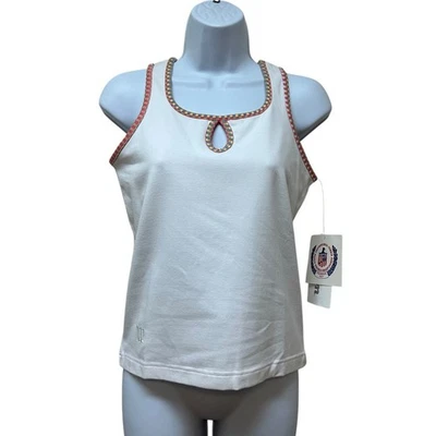 Винтажный Wilson теннис без рукавов замочная скважина Майка размер S новый из старых запасов - Изображение 1 из 4