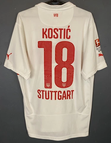 MENS PUMA VfB STUTTGART 2014/2015 KOSTIC #18 FOOTBALL SOCCER SHIRT JERSEY SIZE L Cover