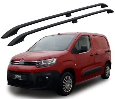 Schwarzes Aluminium Dachträger Seite Schienen Passend Für L1 Citroen berlingo ( - Bild 1 von 4
