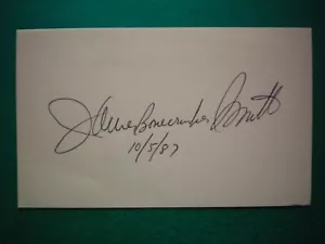 JAMES BONE CRUSHER SMITH HEAVY WEIGHT BOXER SIGNED 3 X 5 CARD - Picture 1 of 1