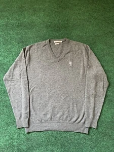 Suéter de golf Peter Miller cuello en V 100 % cachemira para hombre talla mediana TCC - Imagen 1 de 8