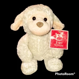 NWT FAO Schwarz Fifth Avenue Baby Lamb Sheep Plush Off White - Picture 1 of 6