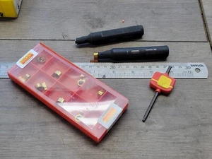 NEU PAAR MBA SANDVIK 0625 5/8 ZOLL NUTENBOHRSTANGEN + EINSÄTZE - Bild 1 von 3