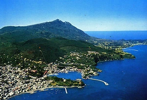 NAPOLI ISCHIA  VEDUTA AEREA  CARTOLINA POSTCARD CARTE POSTALE - Picture 1 of 1