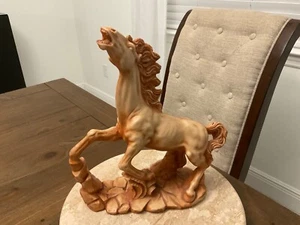 Vintage Large Horse Sculpture Statues by A. Giannetti- Made in Italy 11.5" tall - Picture 1 of 8