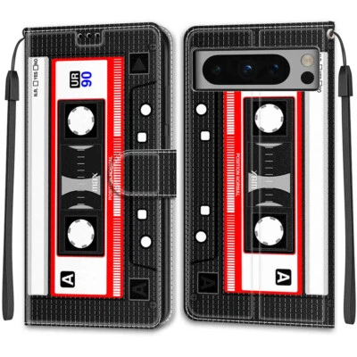 Para Google Pixel 10 Pro XL 9A 8A 7A 6A 6 Cuero Magnético Abatible Tarjeta Billetera Estuche Foto 1 de 4