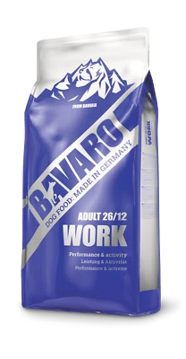 JOSERA BAVARO Work 26/12 18kg | Trockenfutter für Hunde | Adult | ohne Zucker & Soja