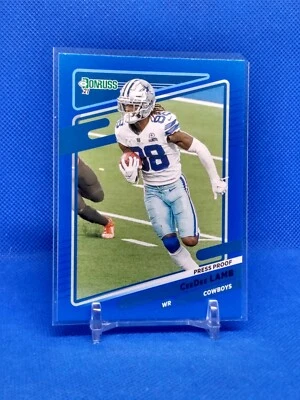2021 Donruss Press Proof Blue #190 CeeDee Lamb Cowboys - Image 1 of 2