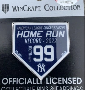 AARON JUDGE NEW YORK YANKEES AMERICAN LEAGUE HOME RUN RECORD PIN #62 Version #2 - Picture 1 of 1