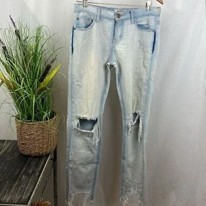 One Teaspoon Light Wash Distressed Awesome Baggies Low Waist Relax Leg Jeans 25 - Picture 1 of 5