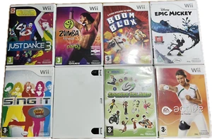 Bundle of 8 Nintendo Wii Games Just Dance 3 Zumba Boom Blox Red Steel & More - Picture 1 of 17