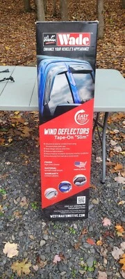 Deflectores de viento Honda Ridgeline 2017-2018 cinta adhesiva  Foto 1 de 2