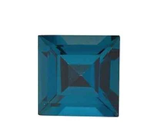 Natural London Blue Topaz AAA Square Faceted Loose Gemstones (3x3mm - 7x7mm) - Picture 1 of 1