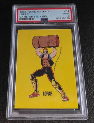 PSA 9 1989 Topps Nintendo Game Tip Stickers Lopar 14 Double Dragon Mint Card 80s - Image 1 of 2