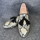 Wonders iridescent snake skin slip on tassel loafers size EUR 39