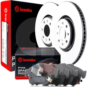 Brembo Front Brake Discs and Pads Kit For Fiat 500x Jeep Renegade - Picture 1 of 12